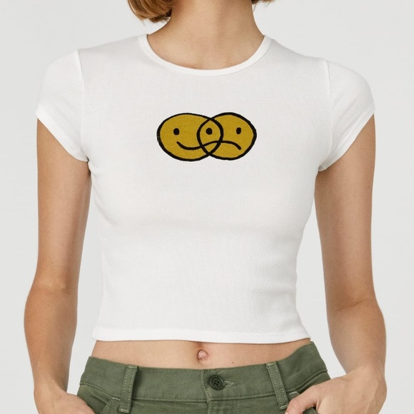 Reformation Tops Reformation Mixed Emotions Baby Tee Poshmark